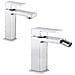 Miscelatore Rubinetto Bidet Cromato + Miscelatore Rubinetto Lavabo Cromato Bagno Casa - Foto miniatura 1