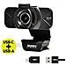 Webcam Full Hd 1080p Doppia Usb-a / Usb-c Con Microfono, Nero - Foto miniatura 6