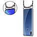 Catena Di Telefoni Cellulari Compatibile Con Asus Zenfone Max M2 In Blu Scuro Giallo - Coperchio Protettivo In Silicone Con Anelli D'argento, Cinturino In Corda E Custodia Staccabile - Foto miniatura 6
