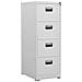 Armadio Classificatore Grigio Chiaro 46x62x133 Cm In Acciaio - Foto miniatura 1
