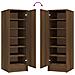 Scarpiera Rovere Marrone 32x35x92 Cm In Legno Multistrato - Foto miniatura 12