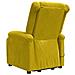 Poltrona Alzapersona Massaggiante Reclinabile Gialla In Velluto - Foto miniatura 4