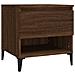 Tavolino Rovere Marrone 50x46x50 Cm In Legno Multistrato - Foto miniatura 2