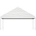 Gazebo Con Tetto Bianco 5,88x2,23x3,75 M In Polietilene - Foto miniatura 2