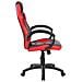 Sedia Da Gaming Caloundra, Poltrona Da Gaming Adulto, Sedia Da Scrivania, 66x61h104/114 Cm, Nero E Rosso - Foto miniatura 2