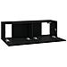 Mobili Tv Da Parete 2 Pz Neri 100x30x30 Cm Legno Multistrato - Foto miniatura 10
