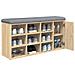 Panca Porta Scarpe Rovere Sonoma 102x32x50 Cm Legno Multistrato - Foto miniatura 4