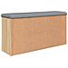 Panca Porta Scarpe Rovere Sonoma 102x32x50 Cm Legno Multistrato - Foto miniatura 7