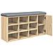 Panca Porta Scarpe Rovere Sonoma 102x32x50 Cm Legno Multistrato - Foto miniatura 8