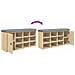 Panca Porta Scarpe Rovere Sonoma 102x32x50 Cm Legno Multistrato - Foto miniatura 9