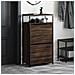 Scarpiera Rovere Marrone 60x34x112 Cm In Legno Multistrato - Foto miniatura 3