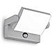 Applique Da Parete Contemporaneo Swipe Alluminio Grigio Led 21w 3000k Ip54 - Foto miniatura 1