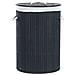 Cestino Sannar Legno Di Bambù Nero 75 L - Foto miniatura 6