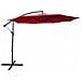Ombrellone da Giardino ASTER con Protezione UV, Colore Rosso, 300x300x245 cm - Foto miniatura 1