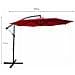 Ombrellone da Giardino ASTER con Protezione UV, Colore Rosso, 300x300x245 cm - Foto miniatura 3