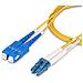 Cavo in fibra ottica duplex monomodale OS2 da LC a SC (UPC) da 5 m, 9/125µm, 10G, Insensibile alla piegatura, Bassa perdita di inserzione, Cavo patch in fibra LSZH - Foto miniatura 7