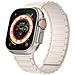 Cinturino Magnetico In Silicone Per Apple Watch 1/2/3/4/5/6/7/8/9, Apple Watch Se White 38/40/41mm - Foto miniatura 3