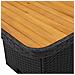 Set Divani Da Giardino 3 Pz Con Cuscini Nero In Polyrattan - Foto miniatura 7