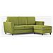 Divano Yasel 3 Posti (tre Sedute Da 60cm) + Pouf Misure Esterne L. 212 P. 155 Colore Verde - Foto miniatura 4