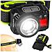 Torcia Frontale Xpg3 + Cob Zoom Alimentazione Ibrida Va0098 - Foto miniatura 1