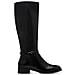 Long Boot Flat Stivali Pelle Scarpe Donna Nero Eu 37, 1-25529-43 001 - Foto miniatura 2