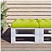 Cuscino Per Pallet Verde Brillante 60x60x12 Cm In Tessuto - Foto miniatura 1