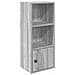 Libreria Grigio Sonoma 31x24x77 Cm In Legno Multistrato - Foto miniatura 2
