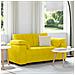 Divano Divanetto Giallo 120 cm in Velluto - Foto miniatura 2