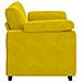 Divano Divanetto Giallo 120 cm in Velluto - Foto miniatura 5