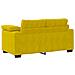 Divano Divanetto Giallo 120 cm in Velluto - Foto miniatura 6