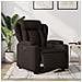 Poltrona Elettrica Reclinabile Marrone Scuro in Tessuto - Foto miniatura 2