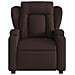 Poltrona Elettrica Reclinabile Marrone Scuro in Tessuto - Foto miniatura 8
