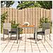 Set da Pranzo da Giardino 3 pz con Cuscini in Polyrattan Grigio - Foto miniatura 2