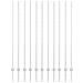 Palloni Recinzione 22 pcs U-Channel 150 cm Acciaio zincato - Foto miniatura 1
