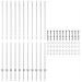 Palloni Recinzione 22 pcs U-Channel 150 cm Acciaio zincato - Foto miniatura 4