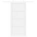 Porta Scorrevole con Kit di Ferramenta 'ORKDAL'Bianca in Legno Massello di Pino - Foto miniatura 4