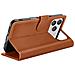 Custodia A Portafoglio Per Iphone 17 Pro Max Con Supporto E Linguetta Magnetica, Marrone - Foto miniatura 3