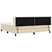 Letto box spring con materasso Crema 200 x 200 cm Tessuto - Foto miniatura 9