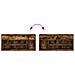 Scarpiera Rovere Fumo 102x30,5x45 cm in Legno Multistrato - Foto miniatura 7