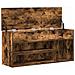 Scarpiera Rovere Fumo 102x30,5x45 cm in Legno Multistrato - Foto miniatura 8