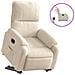 Poltrona Alzapersona Reclinabile Elettrica Beige in Microfibra - Foto miniatura 1