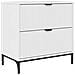 Comodino Bianco lucido 63.5 x 36 x 61 cm Legno multistrato - Foto miniatura 1