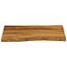 Piano per Tavolo 80x60x3,8cm Bordi Vivi in Legno Massello Mango - Foto miniatura 3