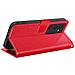 Custodia A Portafoglio Per Xiaomi Redmi 15 5g Con Cinturino Da Polso E Funzione Stand, Rosso - Foto miniatura 5