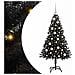 Albero di Natale con 150 LED con supporto Nero 120 cm PVC - Foto miniatura 1