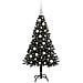 Albero di Natale con 150 LED con supporto Nero 120 cm PVC - Foto miniatura 3