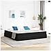 Letto con contenitore e materasso Nero 200 x 200 cm Velluto - Foto miniatura 2