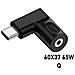 Adattatore Di Alimentazione Pd Da 65w Dc Femmina A Usb Type-c Maschio - Design Lettera Q - Foto miniatura 2