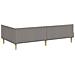Struttura Letto Angolare con Materasso 2 pcs Talpa Tessuto - Foto miniatura 9