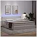 Letto con contenitore e LED con led Bianco Puro 180 x 200 cm - Foto miniatura 5